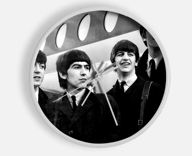 The Beatles Just Landed Clock - Wallart-Direct UK