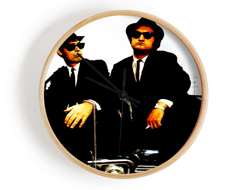 The Blues Brothers Jake And Elwood Clock - Wallart-Direct UK