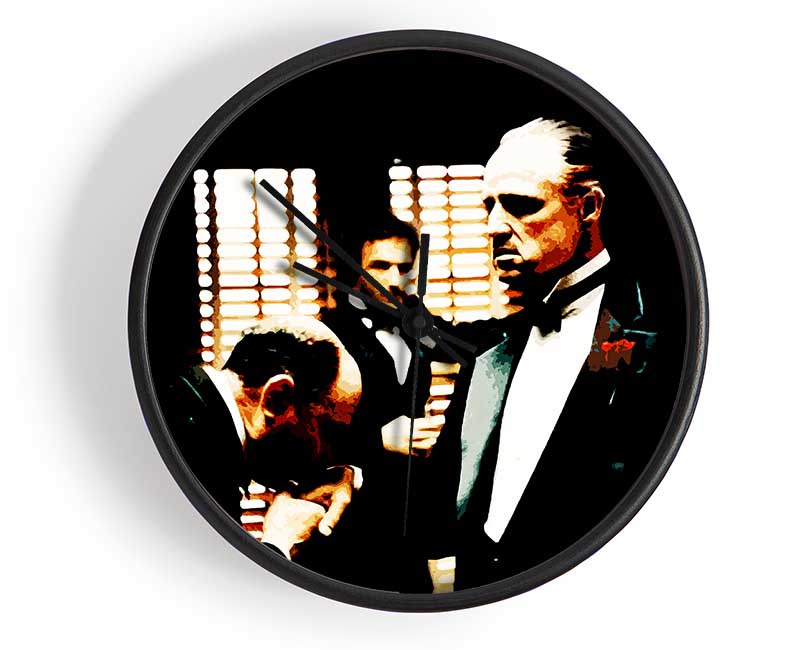 The Godfather Kiss Of Respect Clock - Wallart-Direct UK