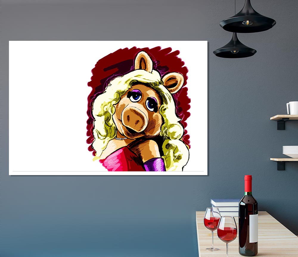 The Muppets Miss Piggy Print Poster Wall Art