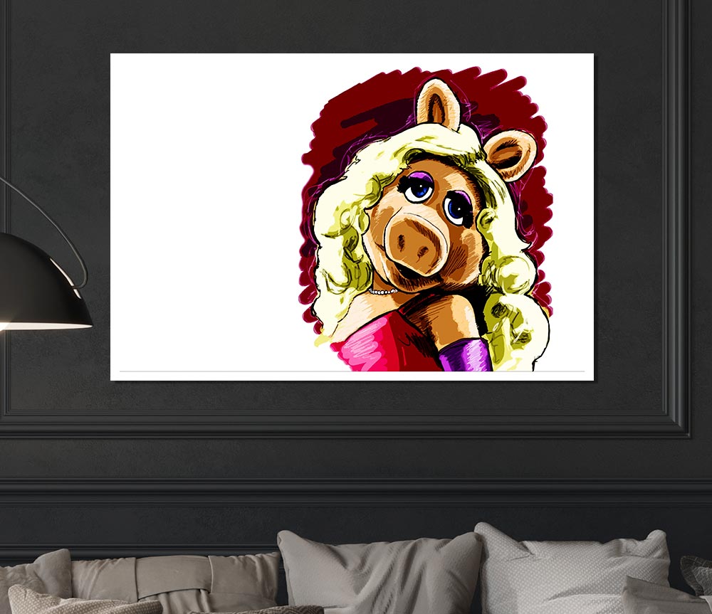 The Muppets Miss Piggy Print Poster Wall Art