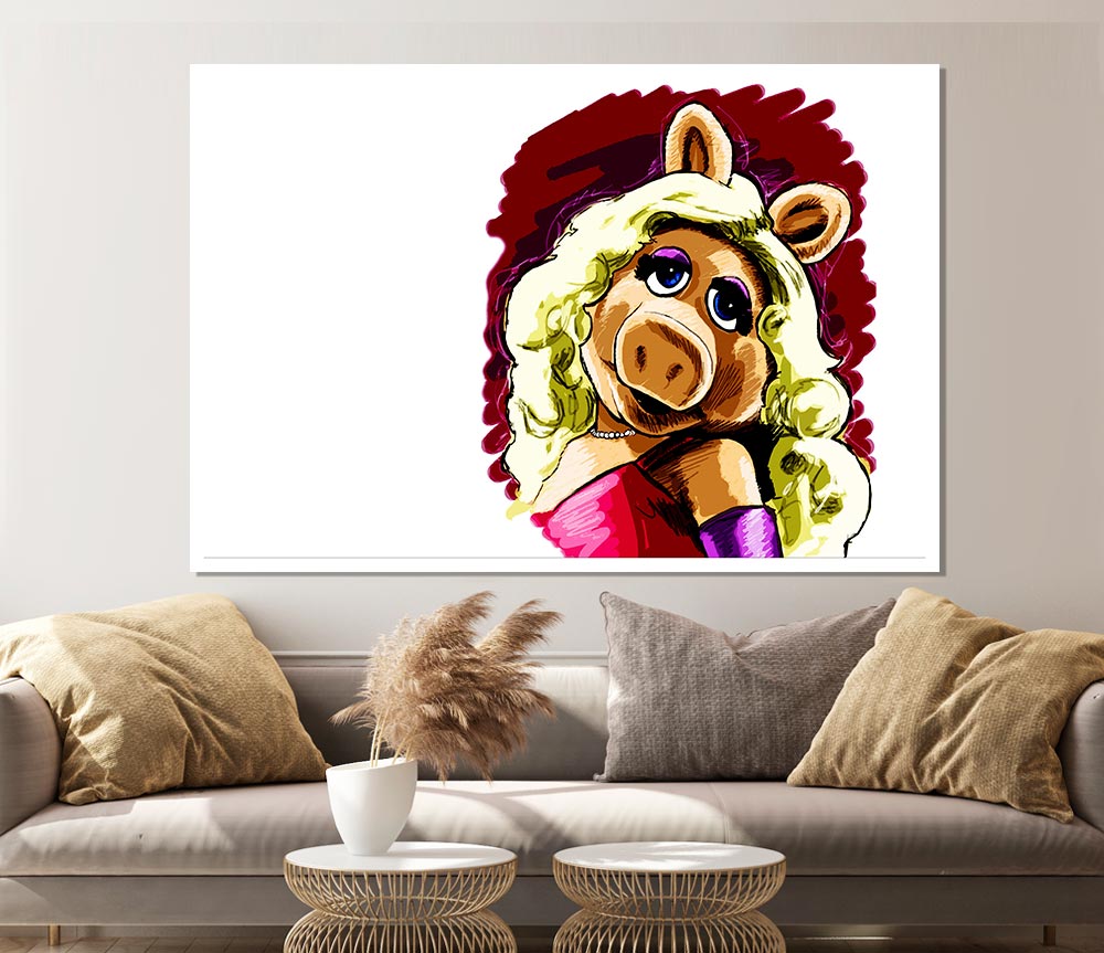 The Muppets Miss Piggy Print Poster Wall Art