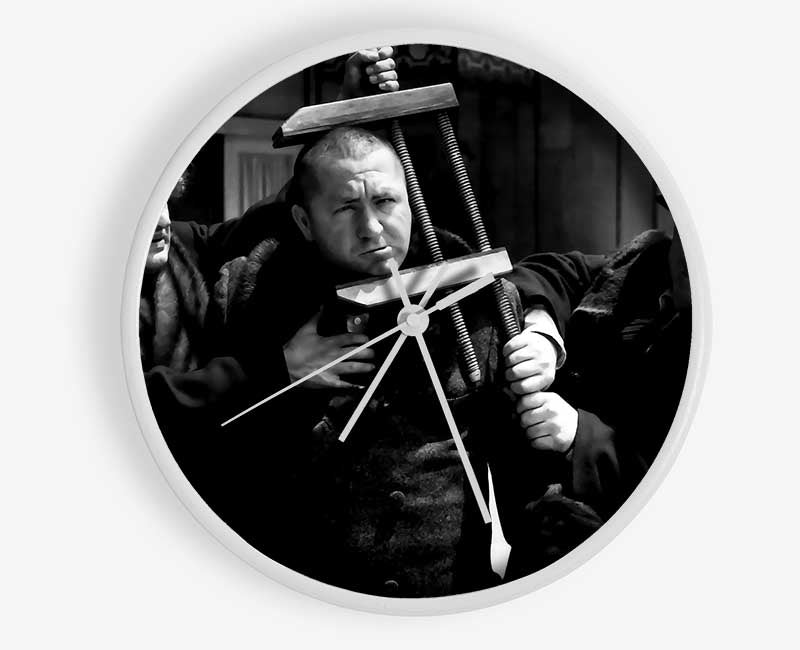 The Three Stooges Head Clamp Clock - Wallart-Direct UK