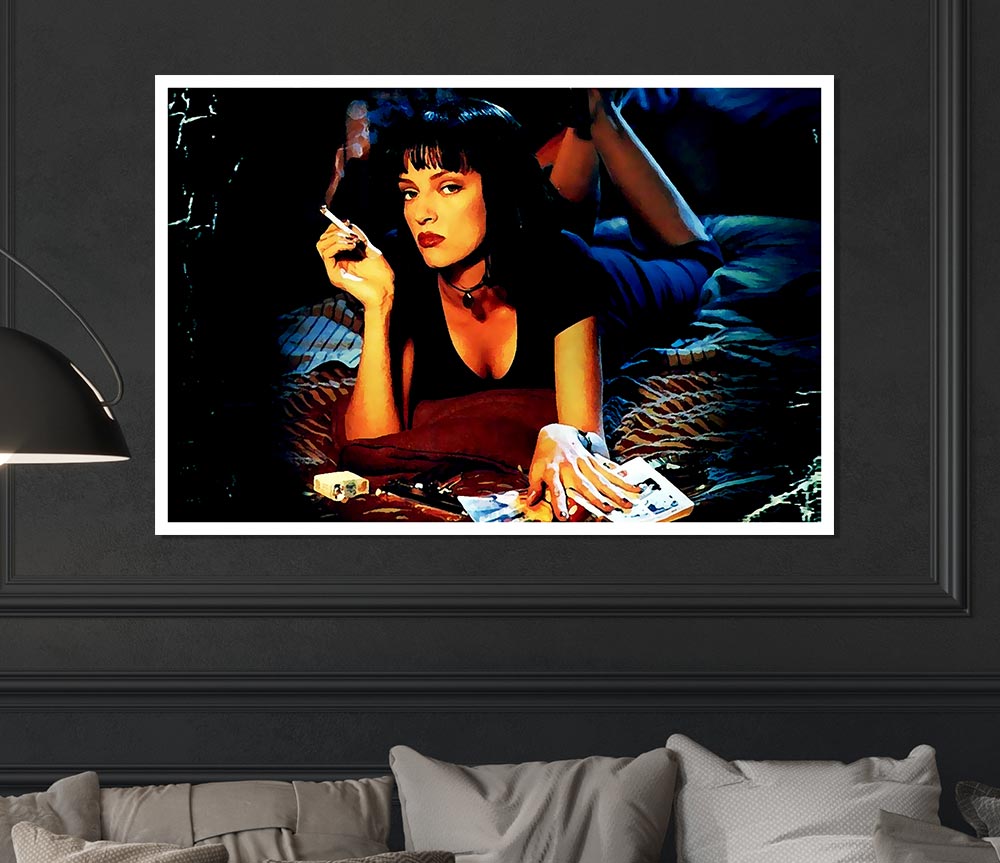 Uma Thurman Is Mia Pulp Fiction Print Poster Wall Art