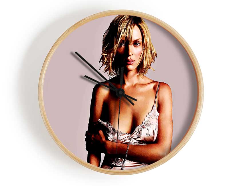 Uma Thurman Clock - Wallart-Direct UK