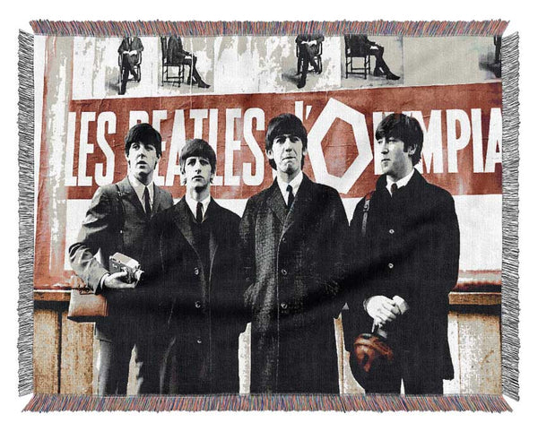 The Beatles In Liverpool Woven Blanket