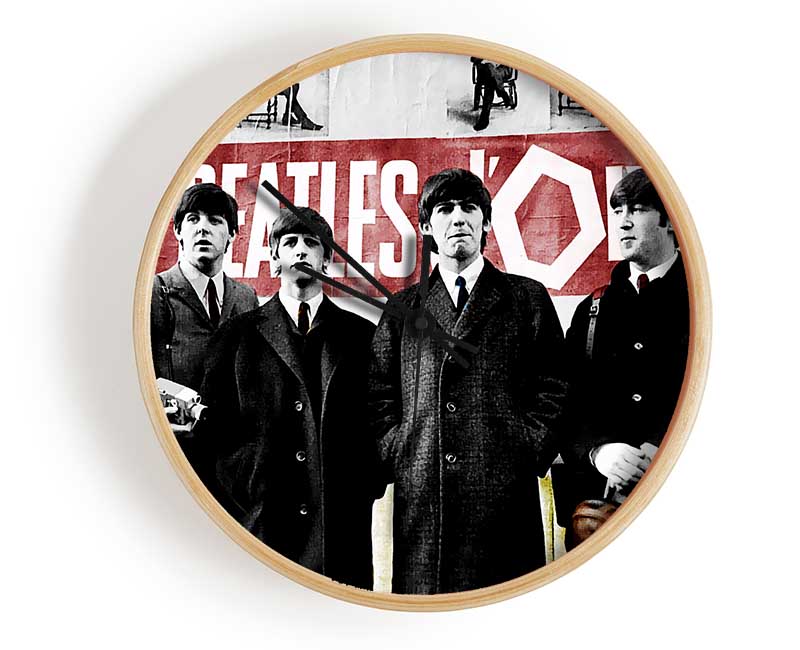 The Beatles In Liverpool Clock - Wallart-Direct UK