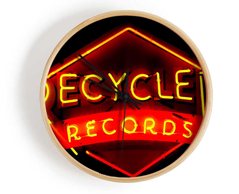 Recycled Records Clock - Wallart-Direct UK