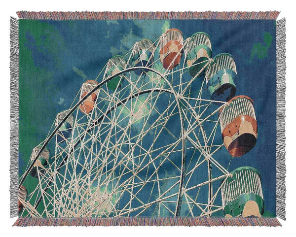 Ferris Wheel 4 Woven Blanket