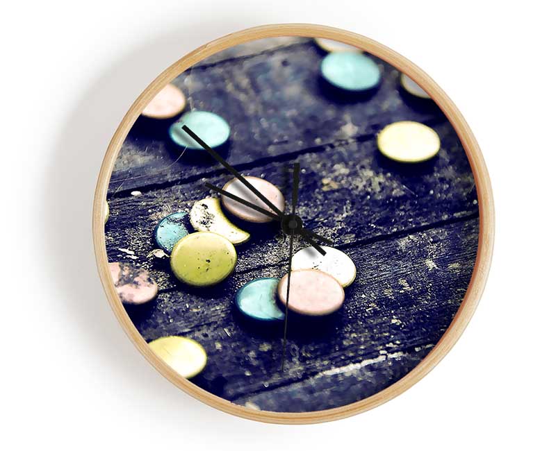 Pins Clock - Wallart-Direct UK