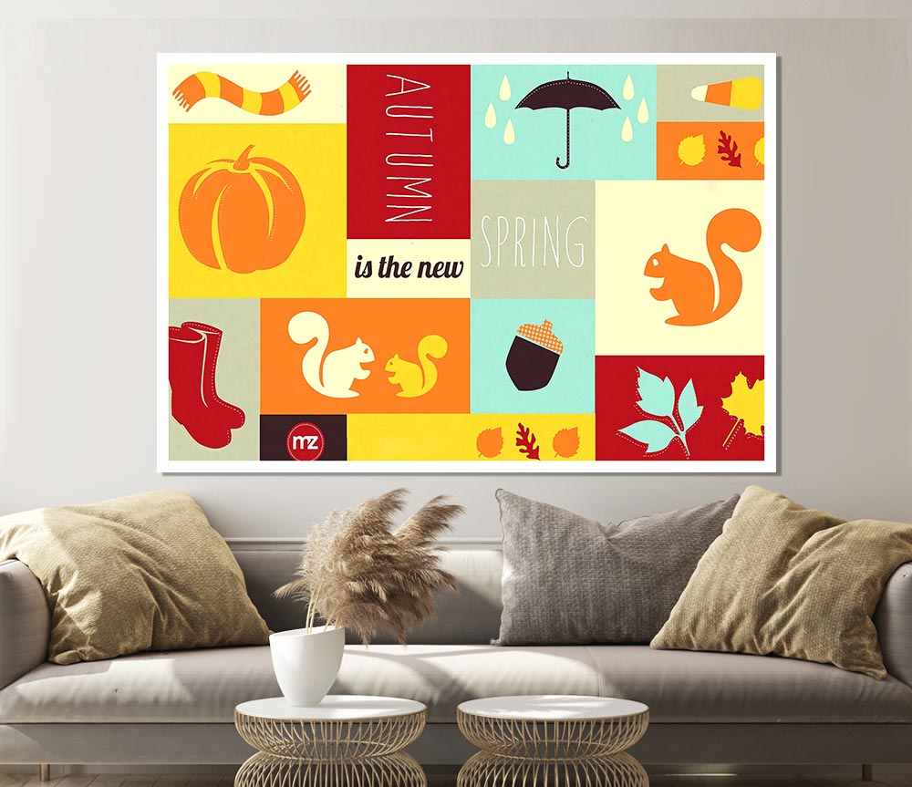 Autumn The New Spring Print Poster Wall Art