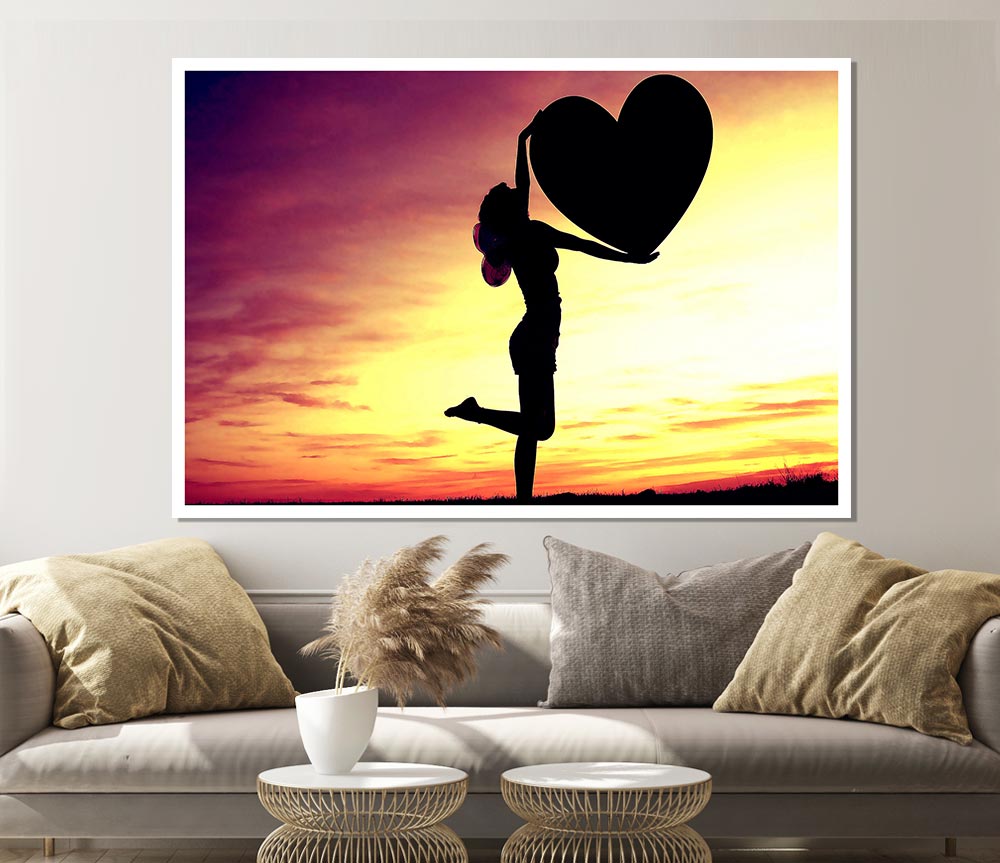 Cupid Fairy Print Poster Wall Art