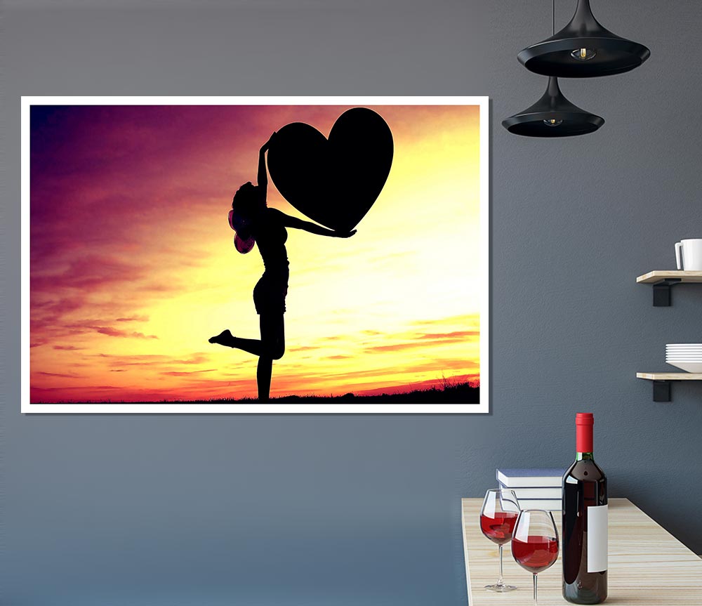 Cupid Fairy Print Poster Wall Art