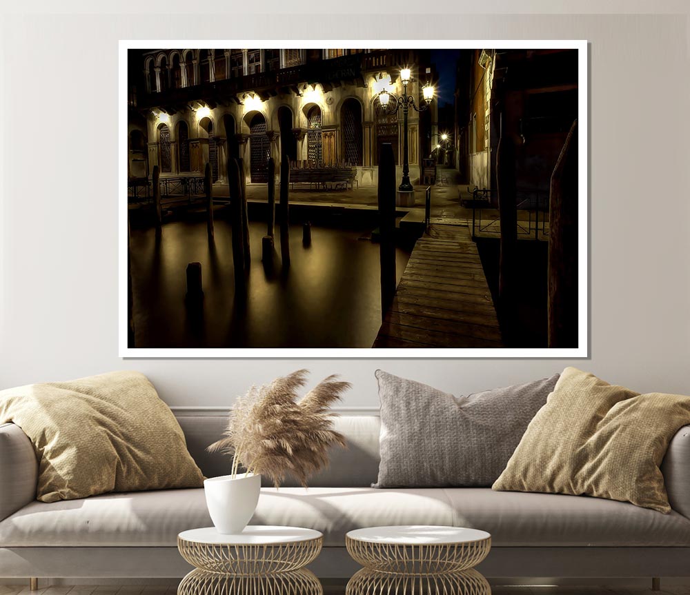 Venice Streets Print Poster Wall Art