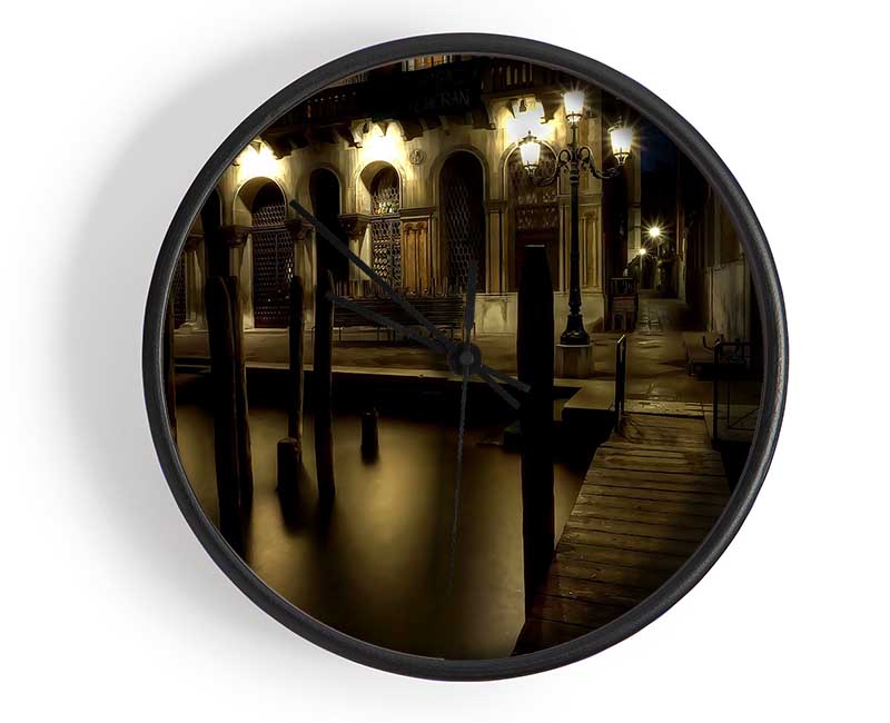 Venice Streets Clock - Wallart-Direct UK