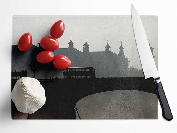 City Temple Bus Glass Chopping Board