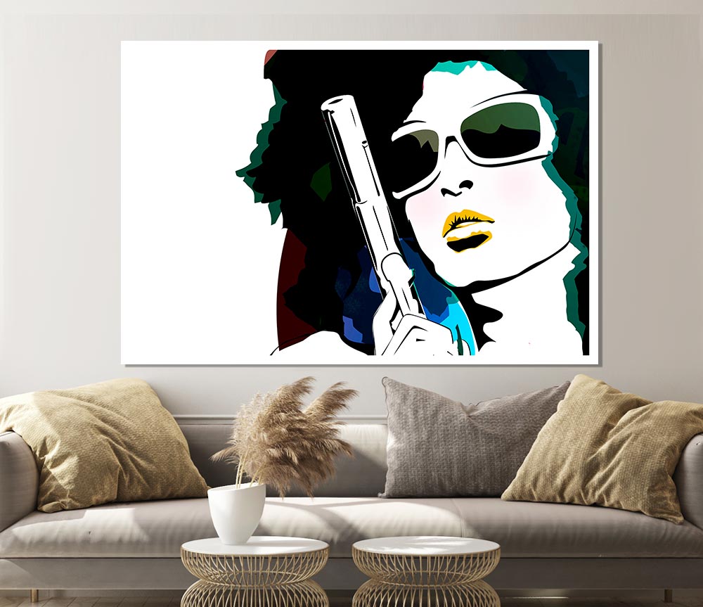 Female Weapon Print Poster Wall Art