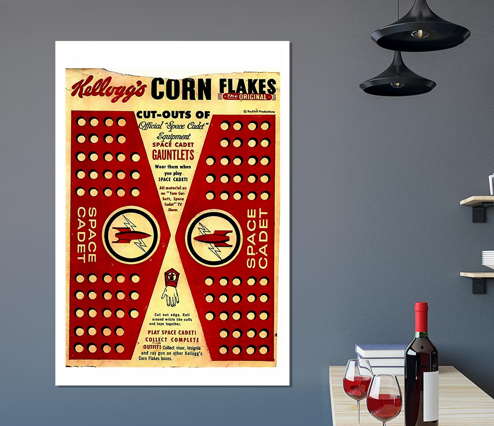 Kelloggs Corn Flakes Print Poster Wall Art