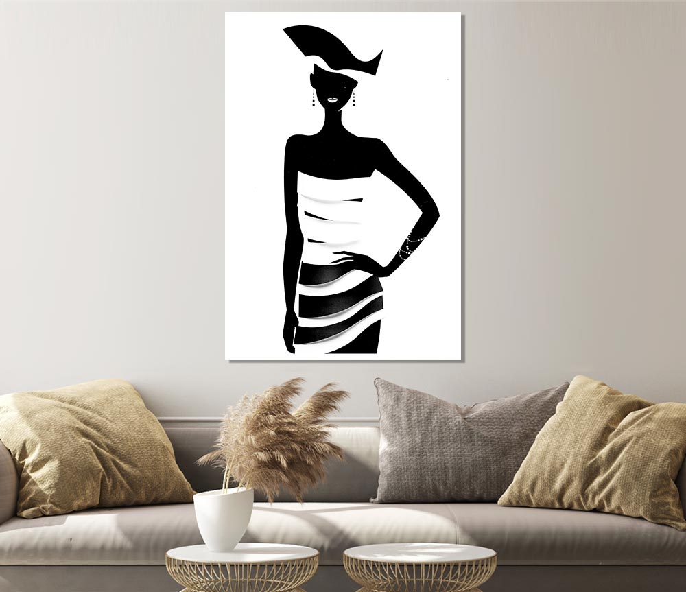 Tribal Woman Print Poster Wall Art