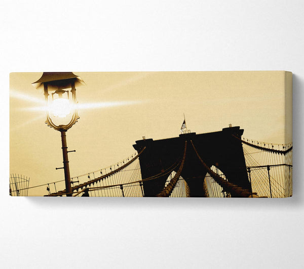 Brooklyn Bridge Street Light Retro