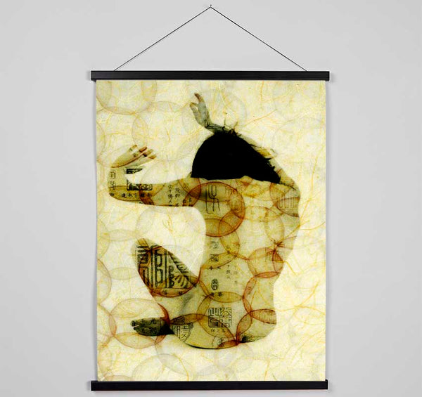 Tribal Tattoo Woman Hanging Poster - Wallart-Direct UK