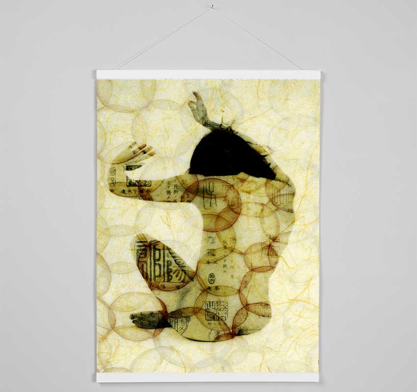 Tribal Tattoo Woman Hanging Poster - Wallart-Direct UK