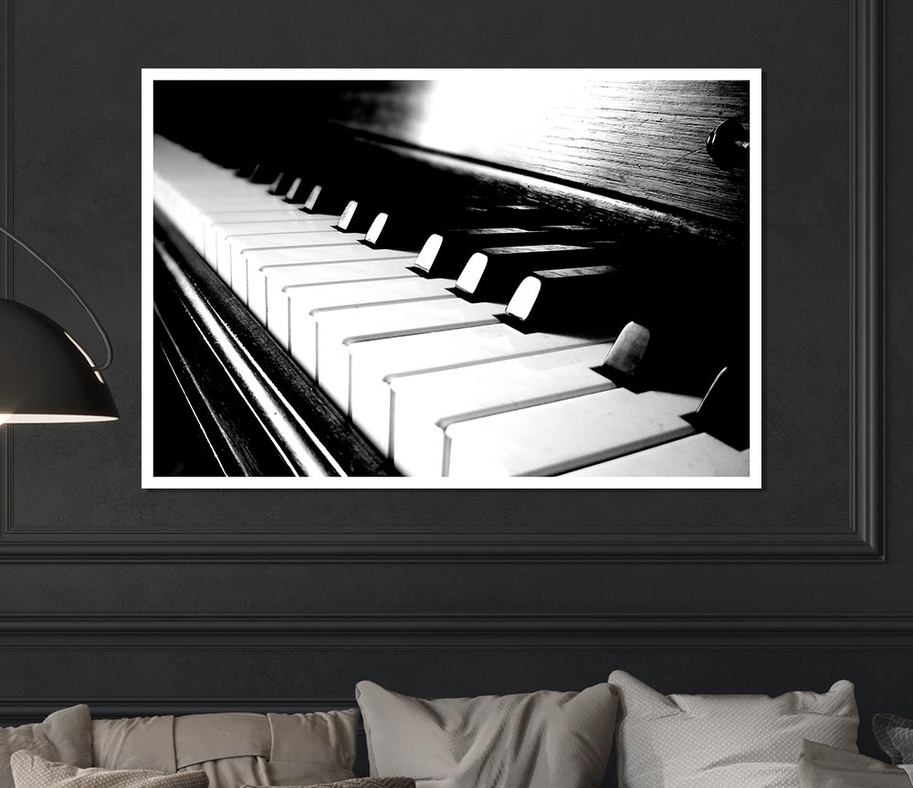 Ebony And Ivory Print Poster Wall Art