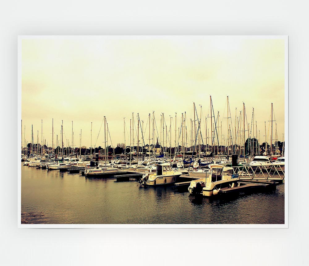 Boat Harbour Sunrise Print Poster Wall Art