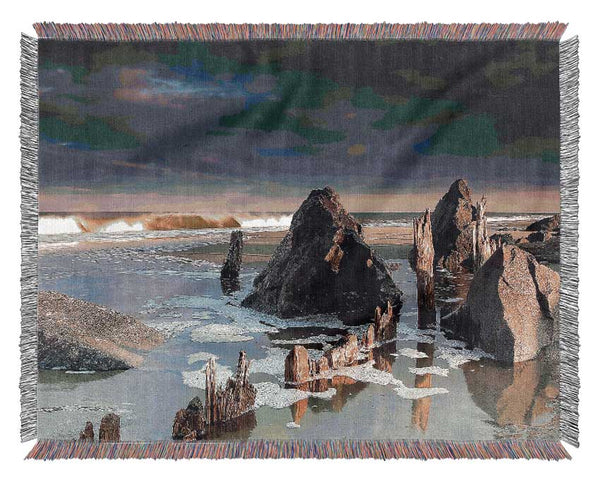 Monmouth Beach New Jersey United States Woven Blanket