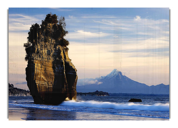 New Zealand Beach Mount Taranaki View