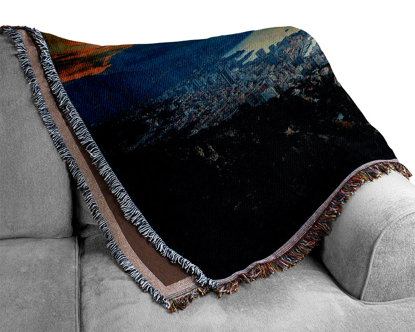 Monaco Aerial View Woven Blanket