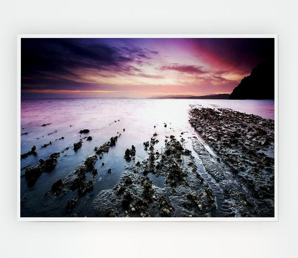 As The Ocean Meets The Land Print Poster Wall Art