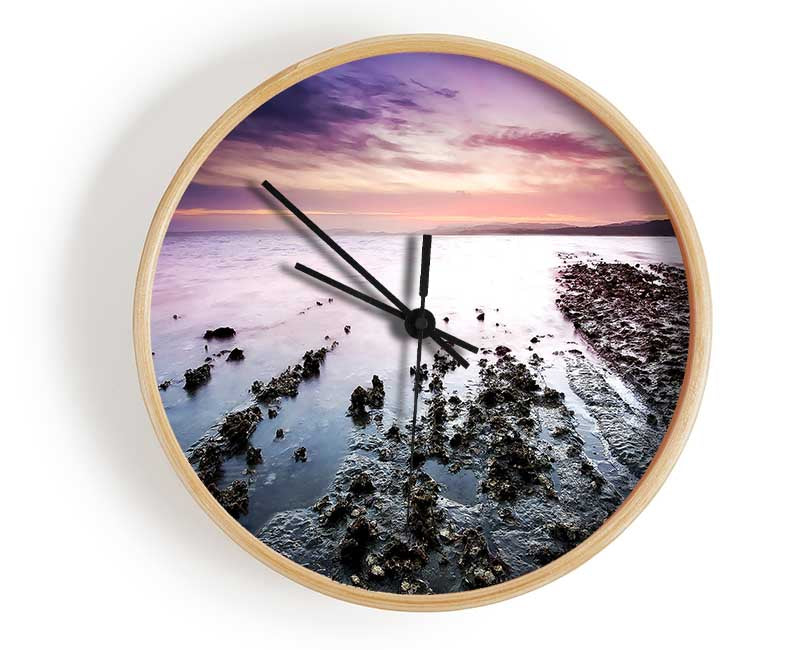 As The Ocean Meets The Land Clock - Wallart-Direct UK