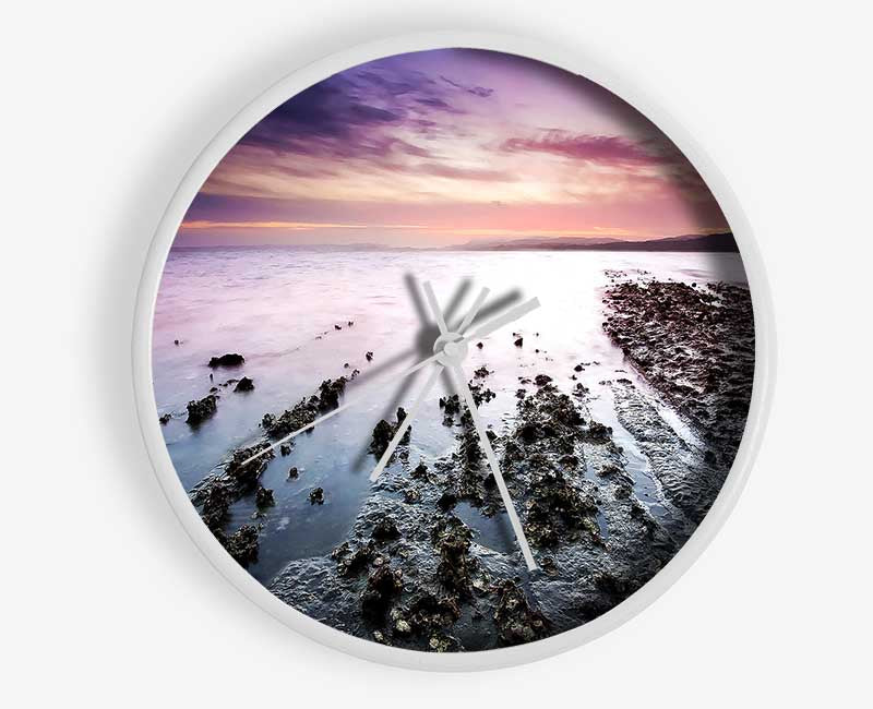 As The Ocean Meets The Land Clock - Wallart-Direct UK