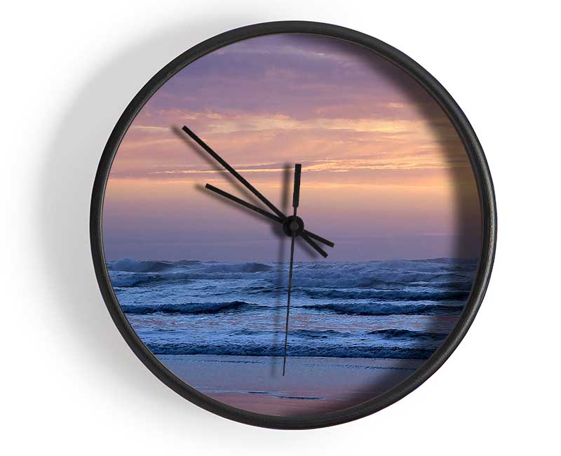 Morning Waves Clock - Wallart-Direct UK