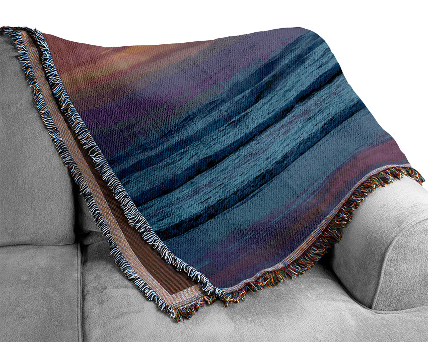 Morning Waves Woven Blanket