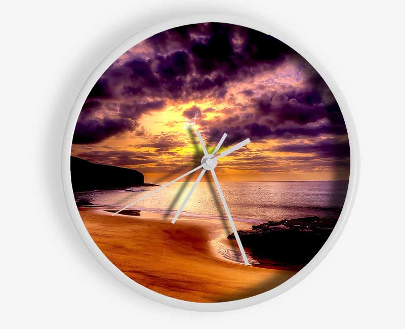 Beautiful Beach Clock - Wallart-Direct UK