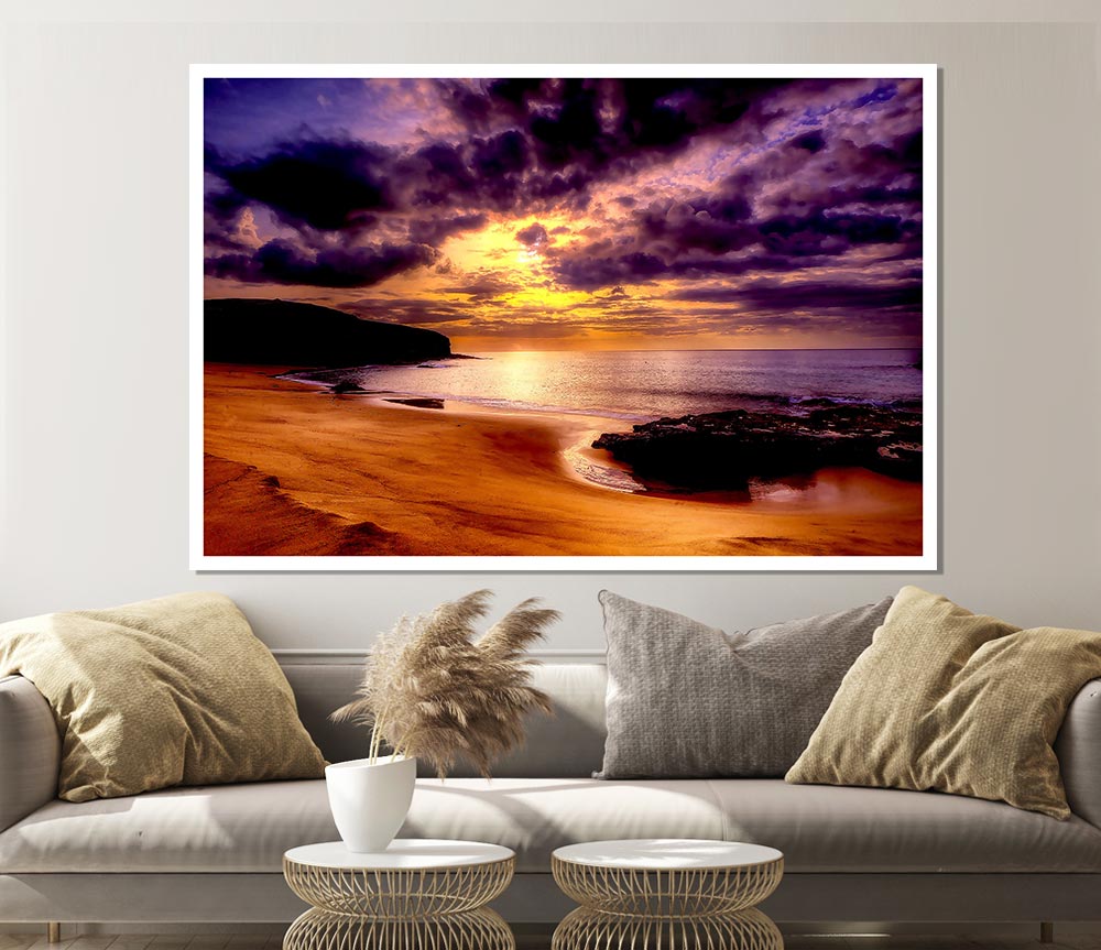 Beautiful Beach Print Poster Wall Art