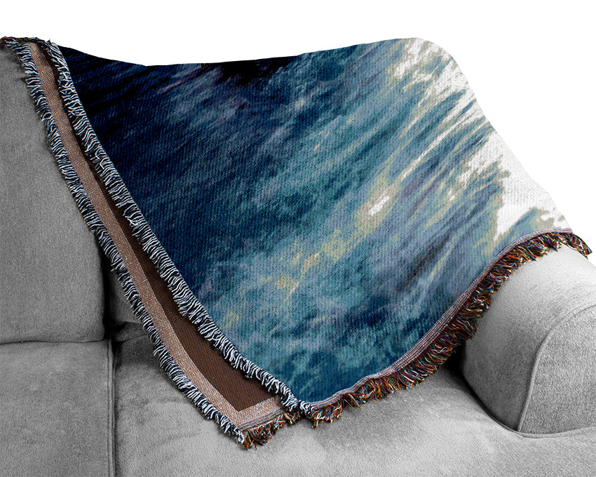 Rocky Beach Swell Woven Blanket