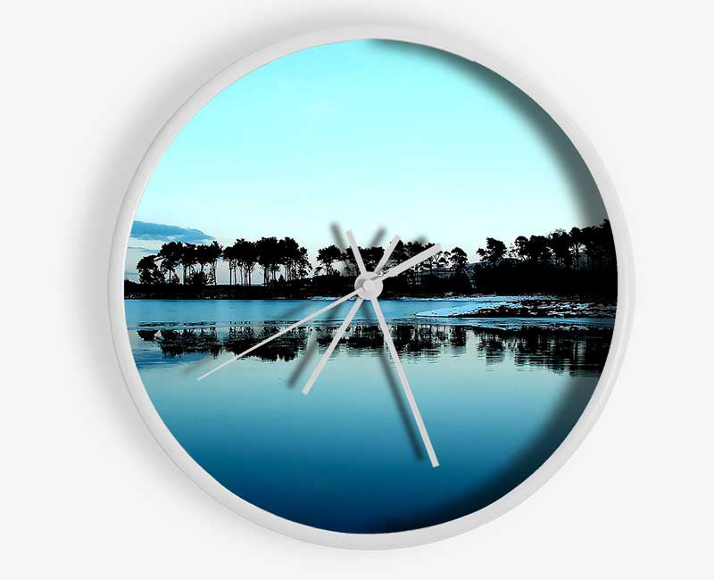 Cold Winter Ocean Clock - Wallart-Direct UK