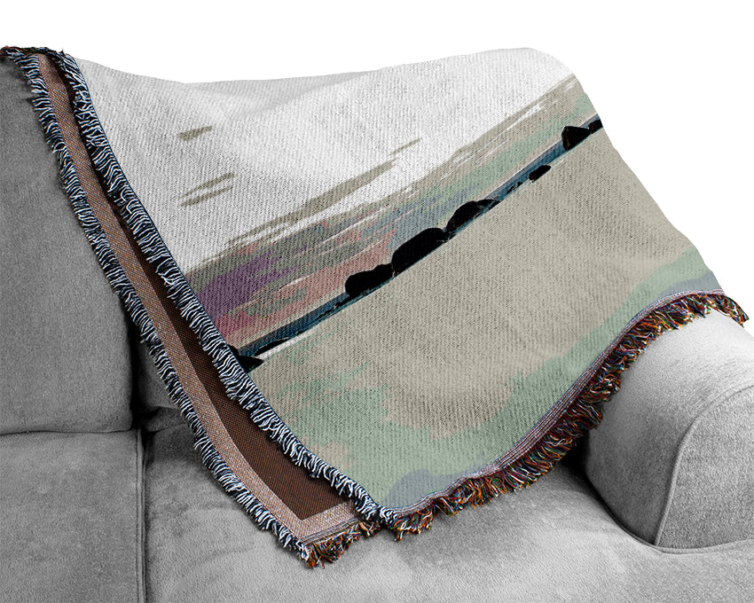 Beach Serenity Woven Blanket