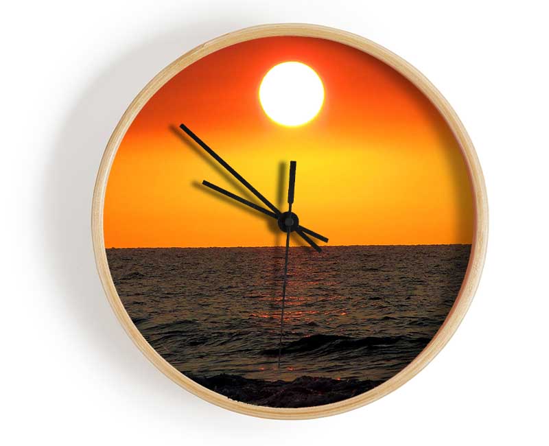 Caspian Sea Clock - Wallart-Direct UK