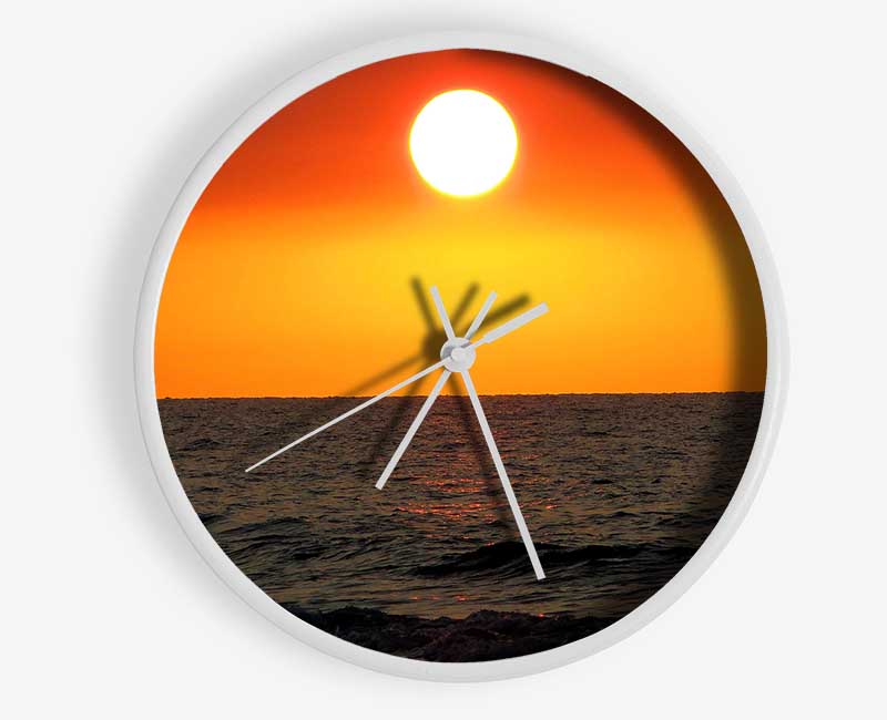 Caspian Sea Clock - Wallart-Direct UK