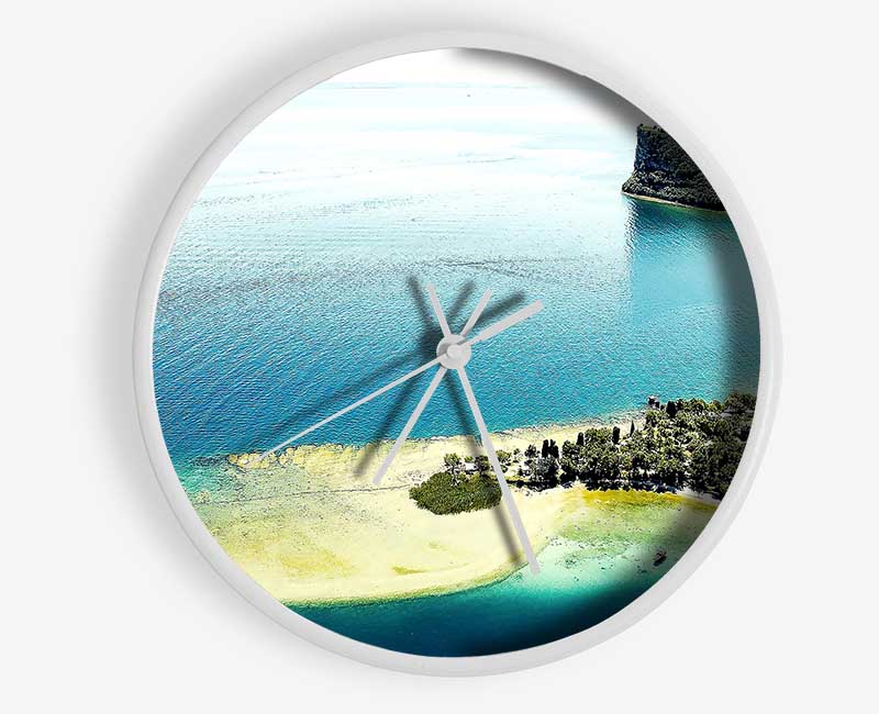 Garda Lake Italy Clock - Wallart-Direct UK