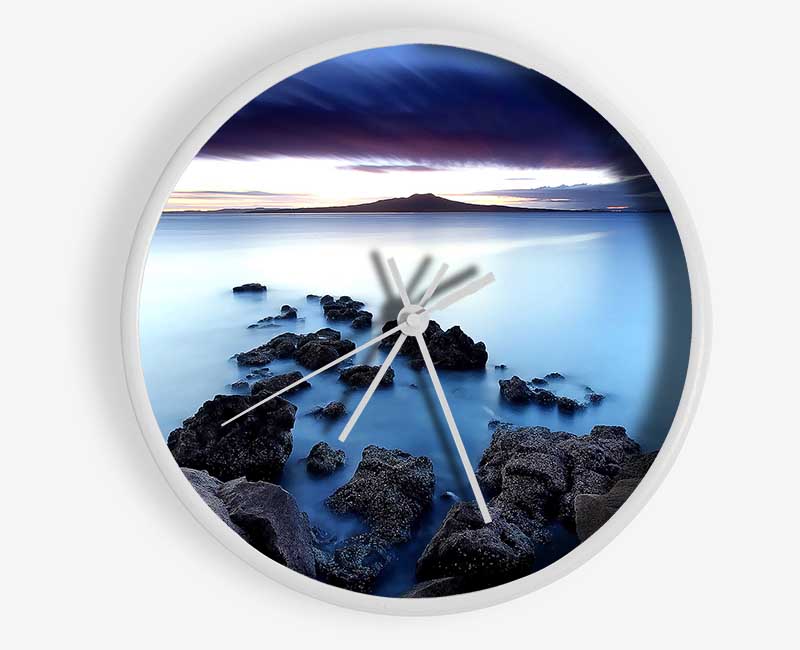 Island Blues Clock - Wallart-Direct UK