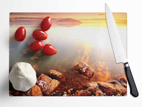 Calm Lake Wonder Glass Chopping Board