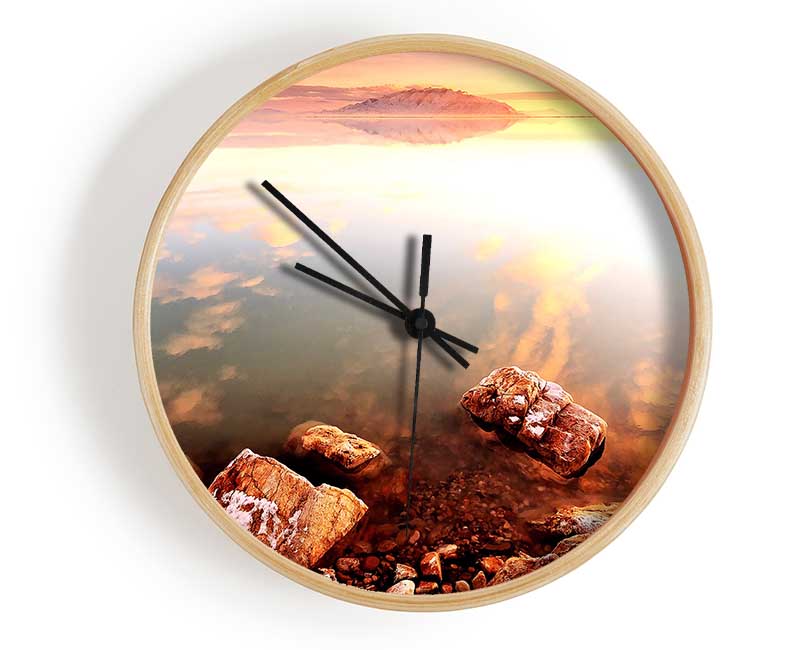 Calm Lake Wonder Clock - Wallart-Direct UK