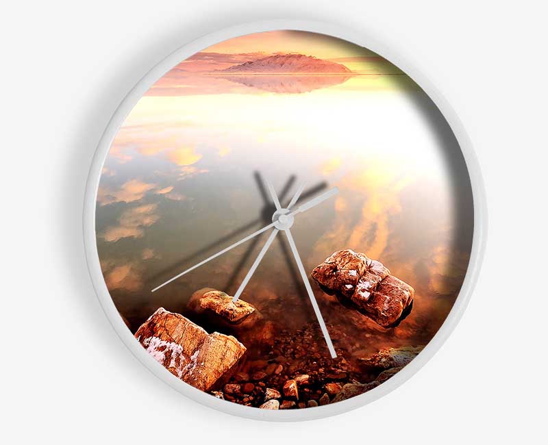 Calm Lake Wonder Clock - Wallart-Direct UK