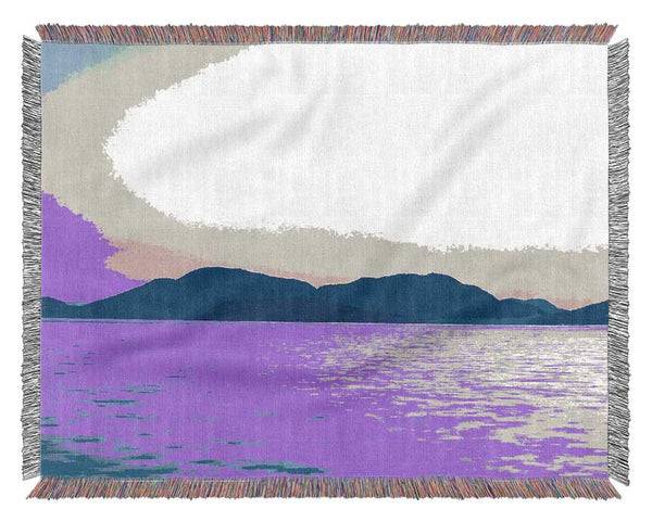 Mountain Ocean Calm Woven Blanket