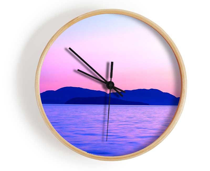 Mountain Ocean Calm Clock - Wallart-Direct UK